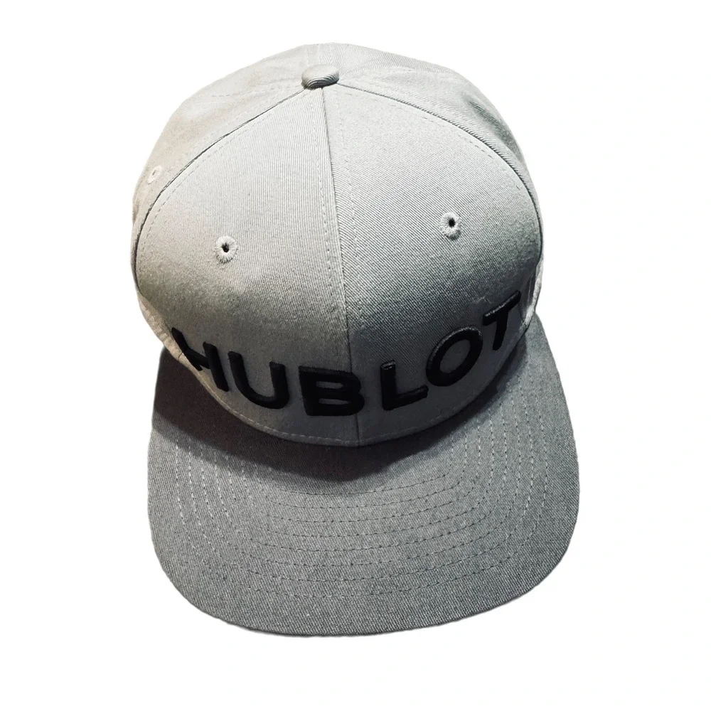 Hublot Luxury Watch Brand‎ Snapback Hat Gray Flat Brim Adjustable Baseball Cap